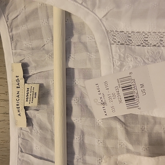 American Eagle - Long-Sleeve Tie-Front Tunic (Medium) - Picture 6 of 7